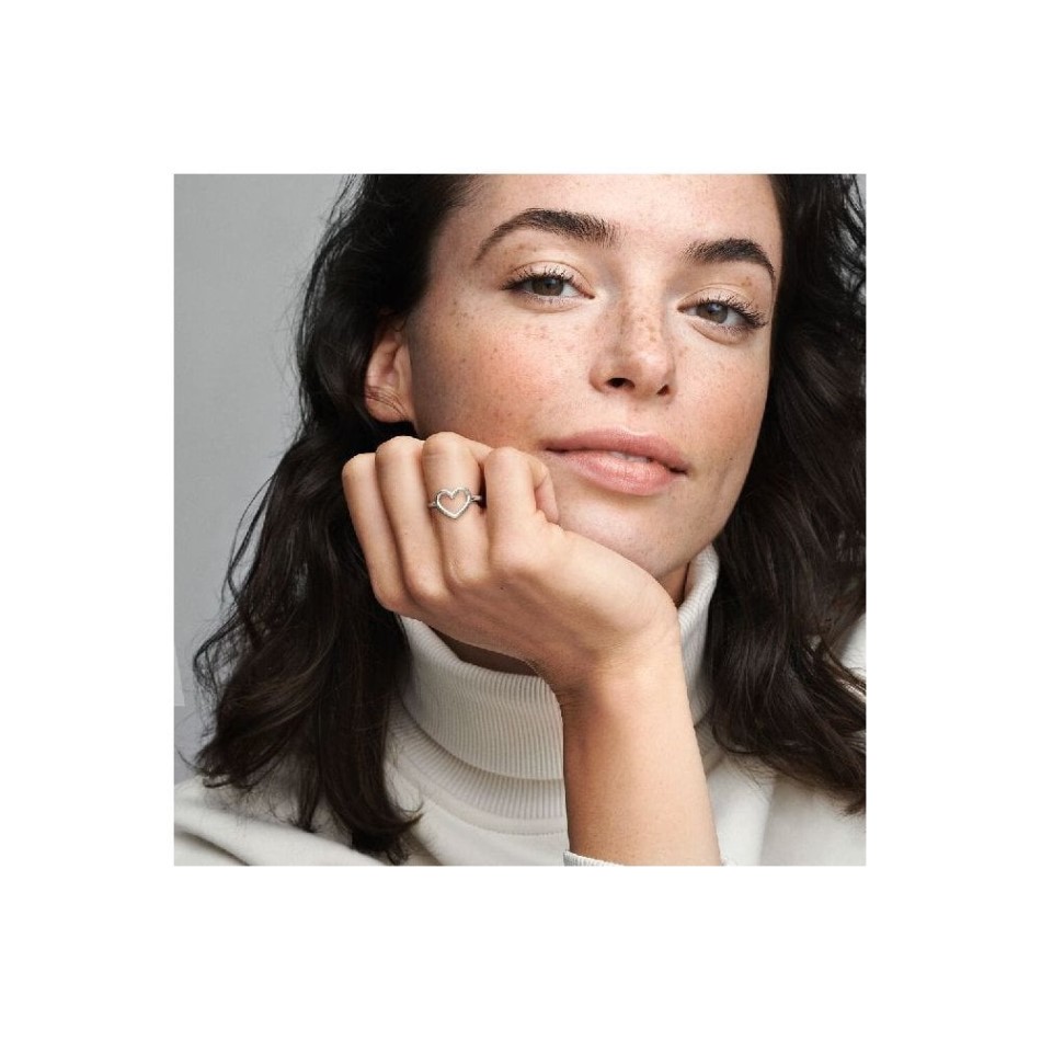 Polished Open Heart Ring Pandora NZ