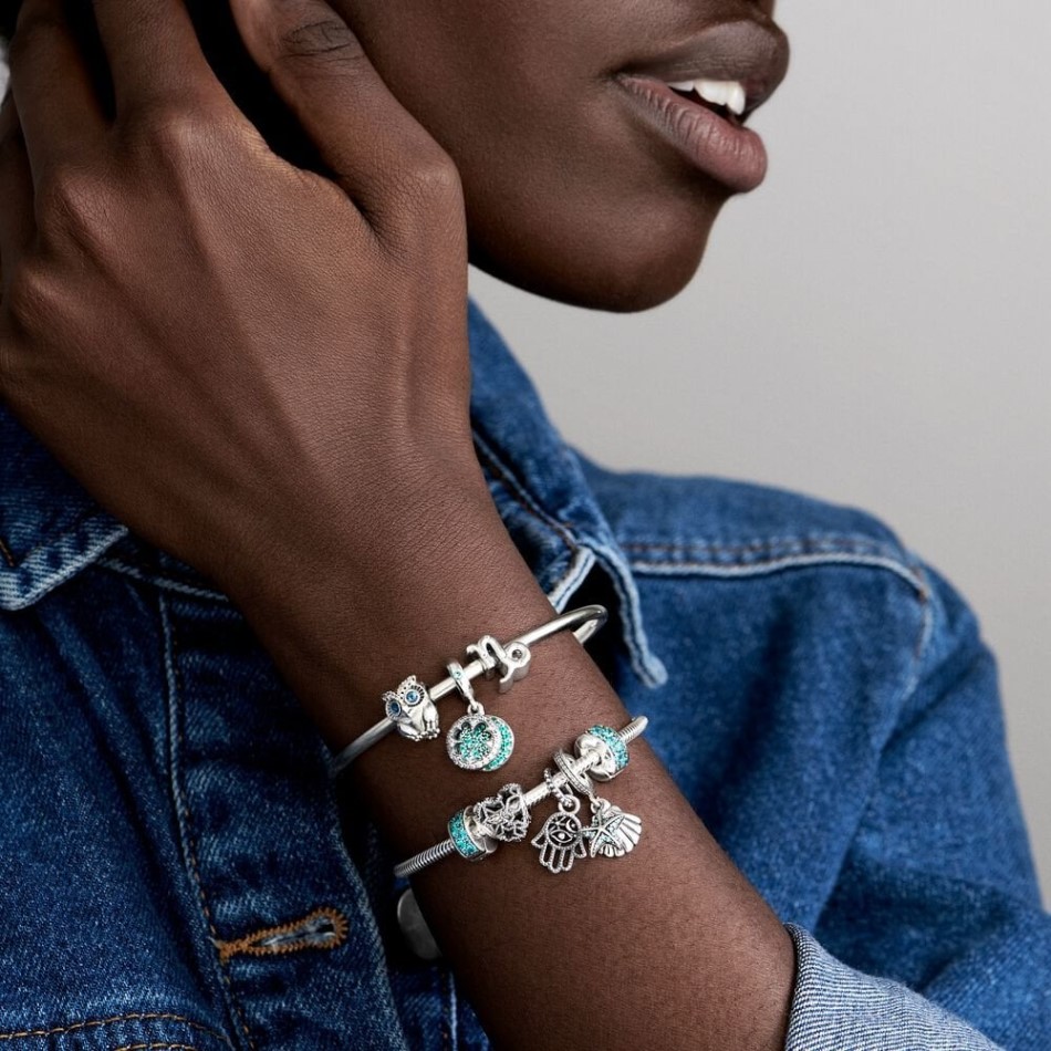 Protective Hamsa Hand Dangle Charms Pandora NZ