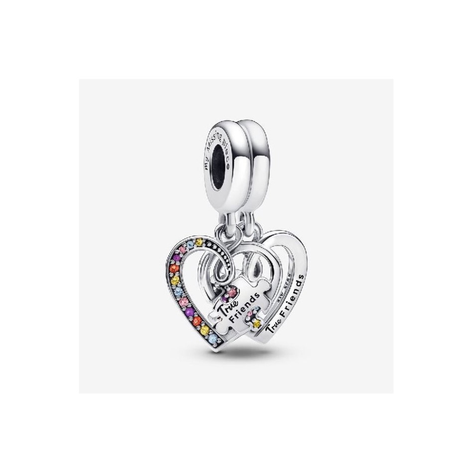 Puzzle Piece Hearts Splittable Friendship Dangle Charms Pandora NZ