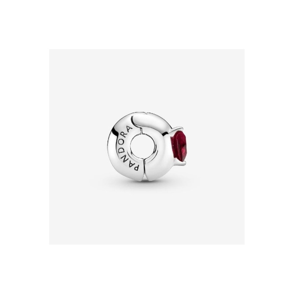 Red Heart Solitaire Clip Charms Pandora NZ