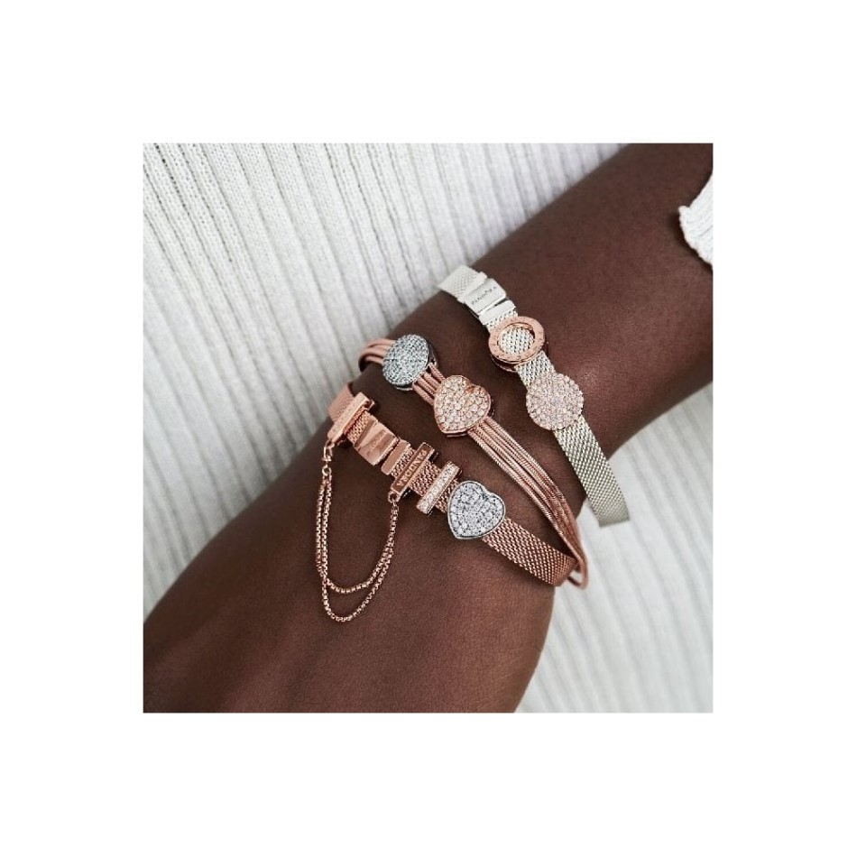 Reflexions Rose Pandora NZ Mesh Bracelet