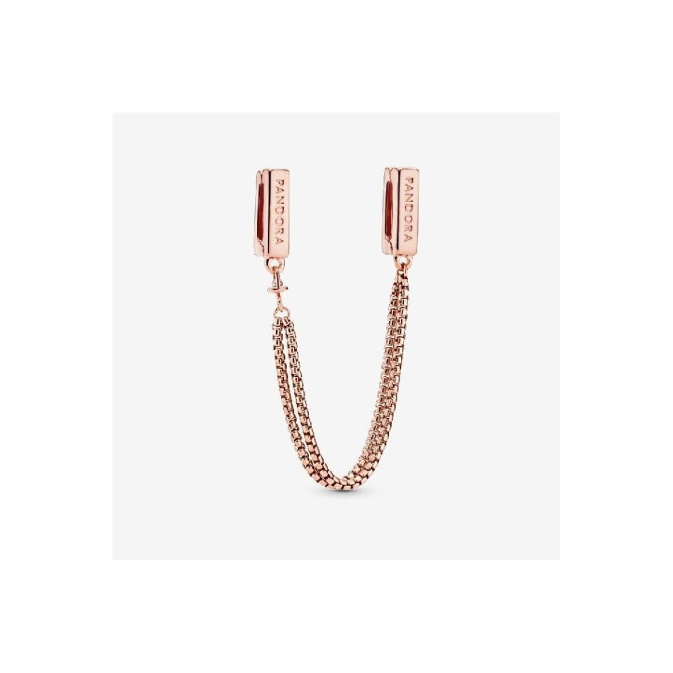 Reflexions Rose Safety Chain Clip Charm Pandora NZ