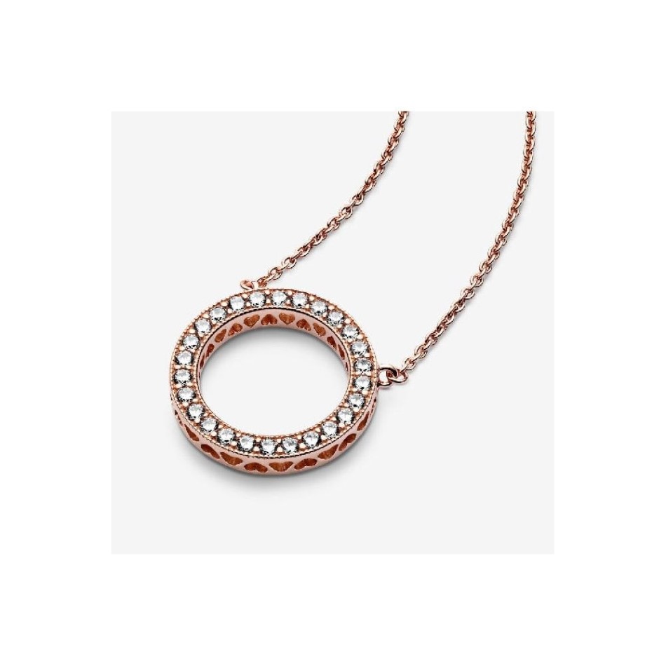 Rose Circle of Sparkle Necklace Pandora NZ