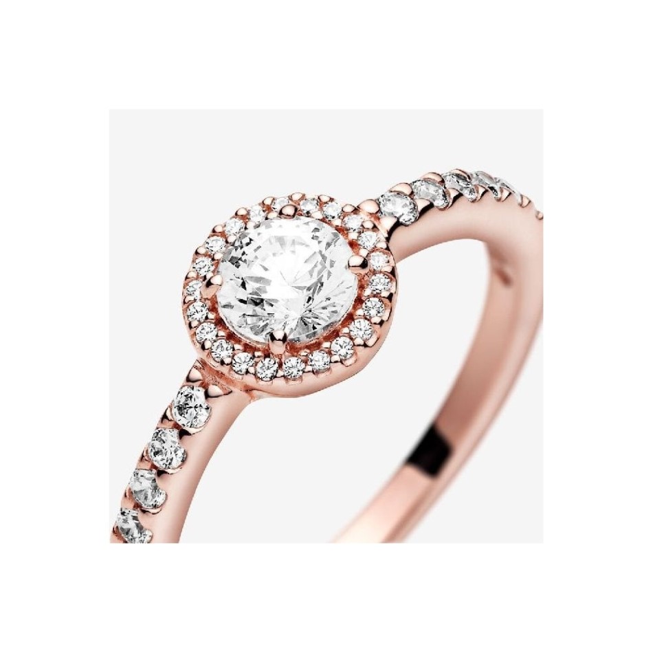 Rose Classic Sparkle Pandora NZ Halo Ring