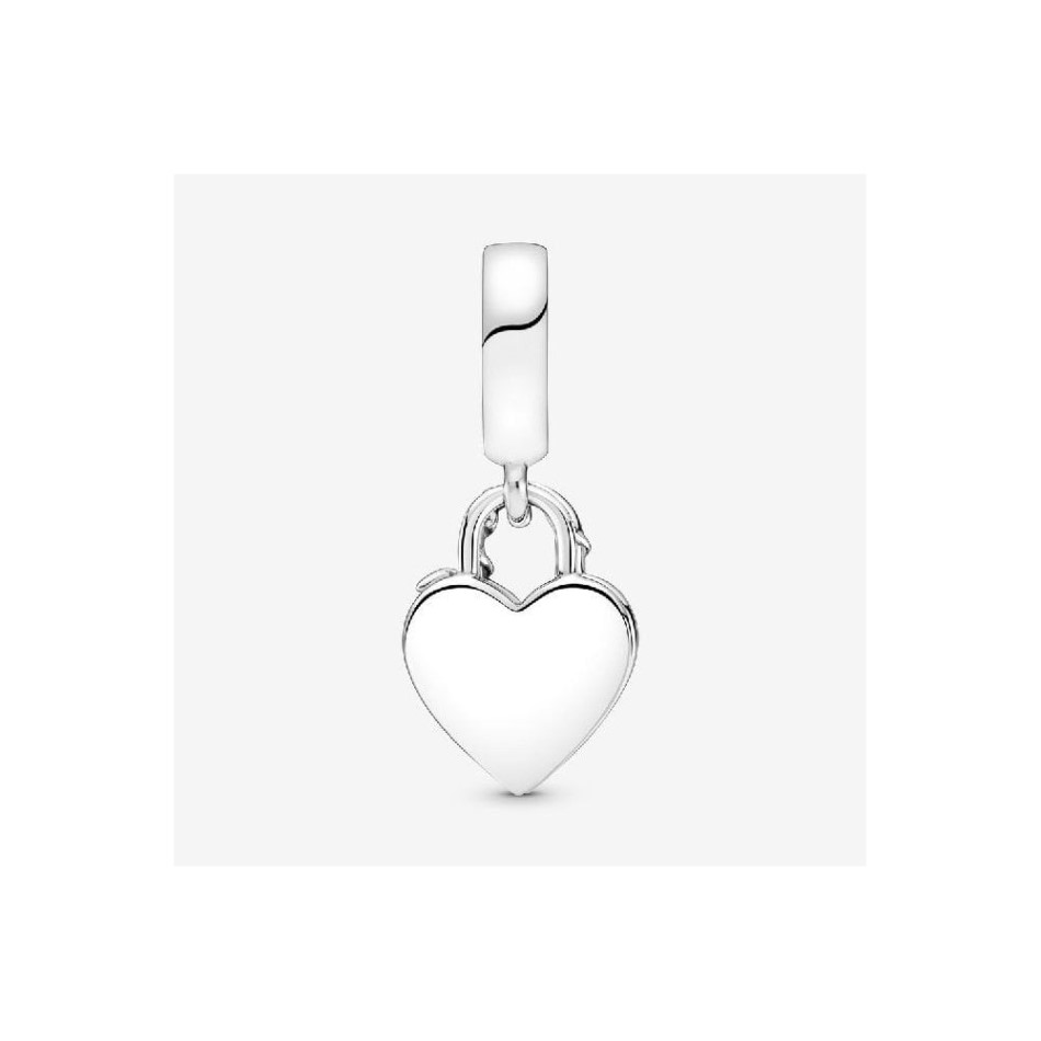 Rose Heart Padlock Dangle Charms Pandora NZ