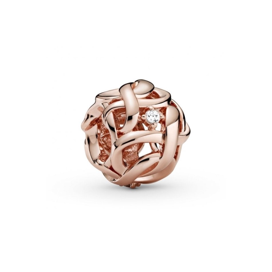 Rose Openwork Woven Infinity Charms Pandora NZ