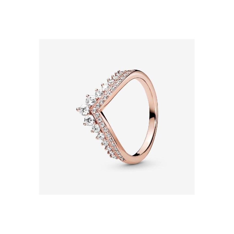 Rose Princess Wishbone Ring Pandora NZ