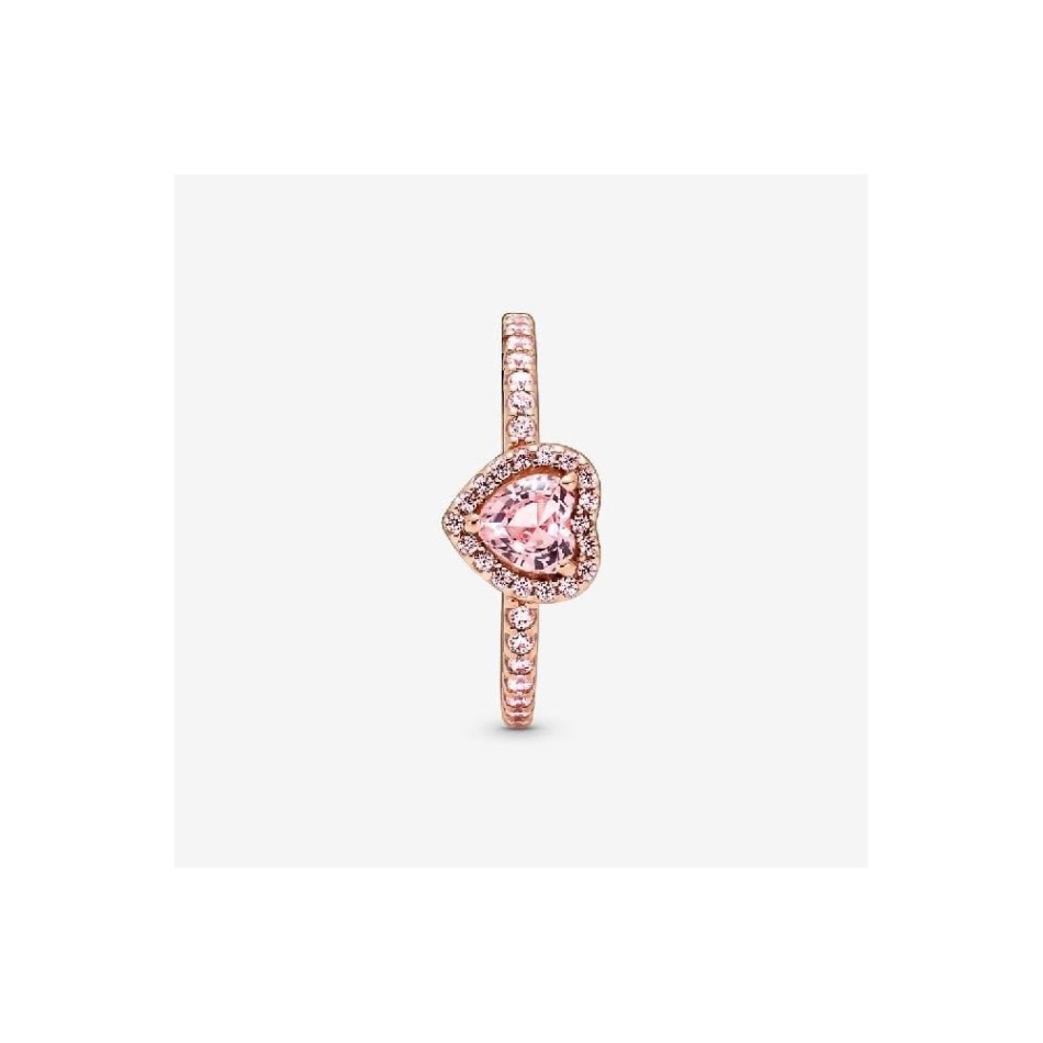 Rose Sparkling Elevated Pink Heart Ring Pandora NZ