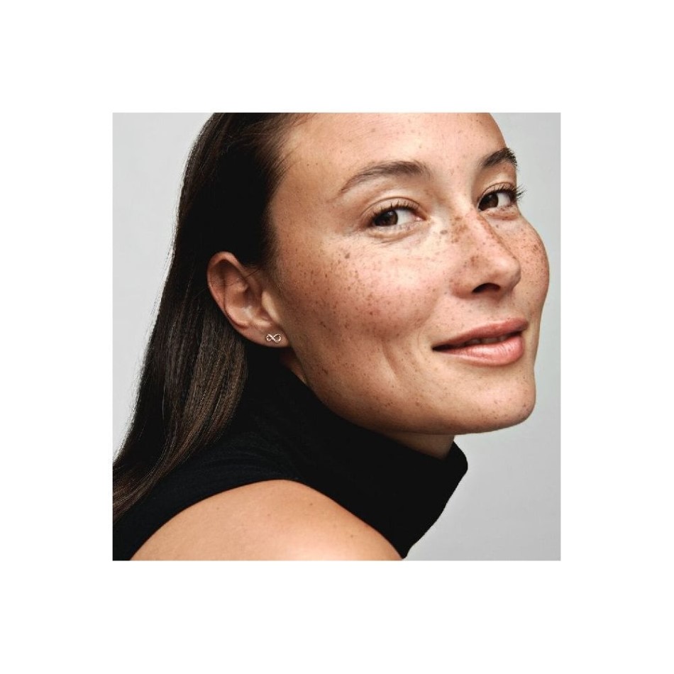 Rose Sparkling Infinity Stud Earrings Pandora NZ