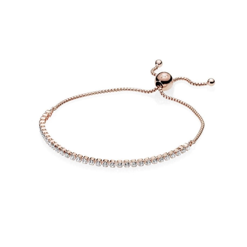 Rose Sparkling Slider Brand Pandora NZ Tennis Bracelet
