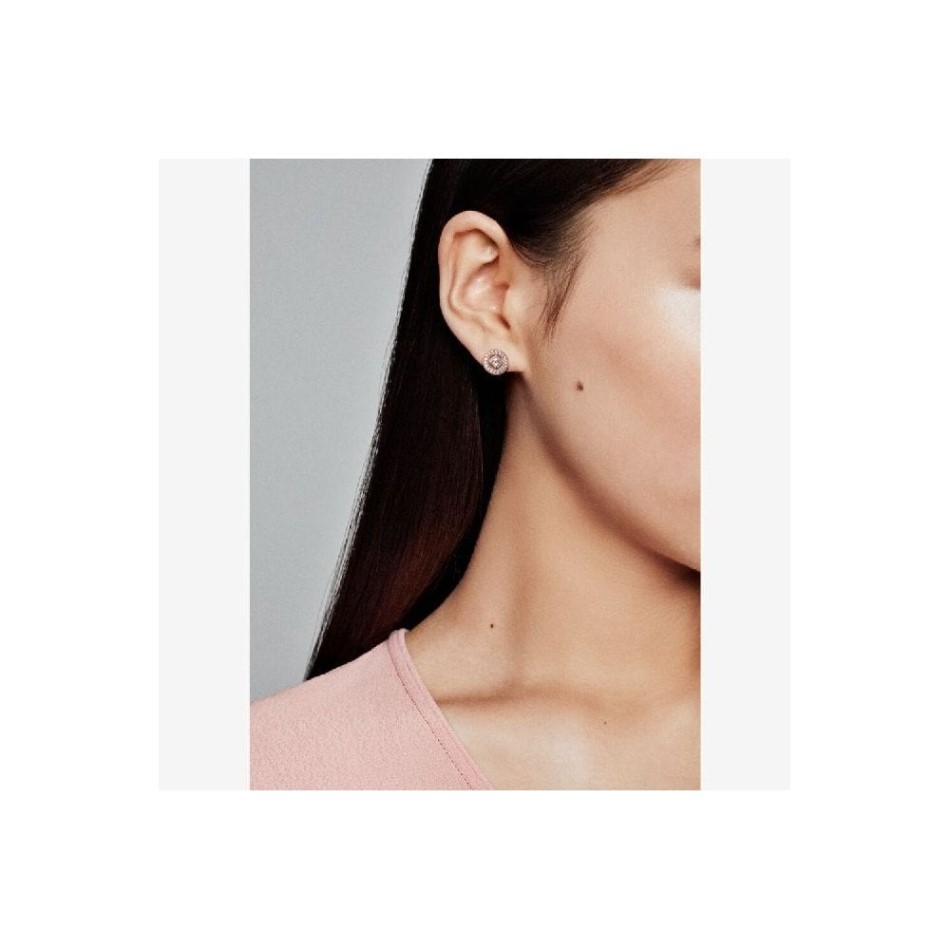 Rose Vintage Circle Stud Earrings Pandora NZ