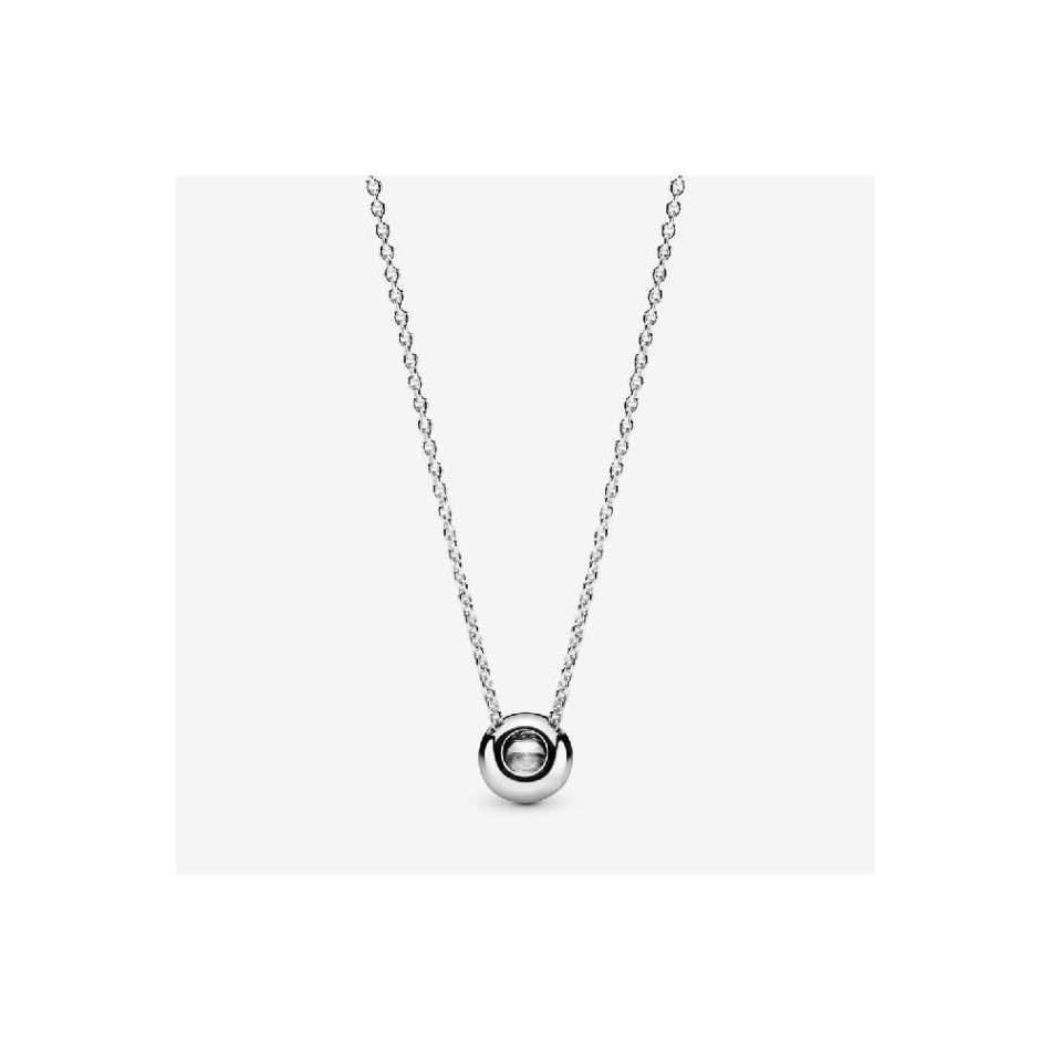 Round Sparkle Halo Necklace Pandora NZ