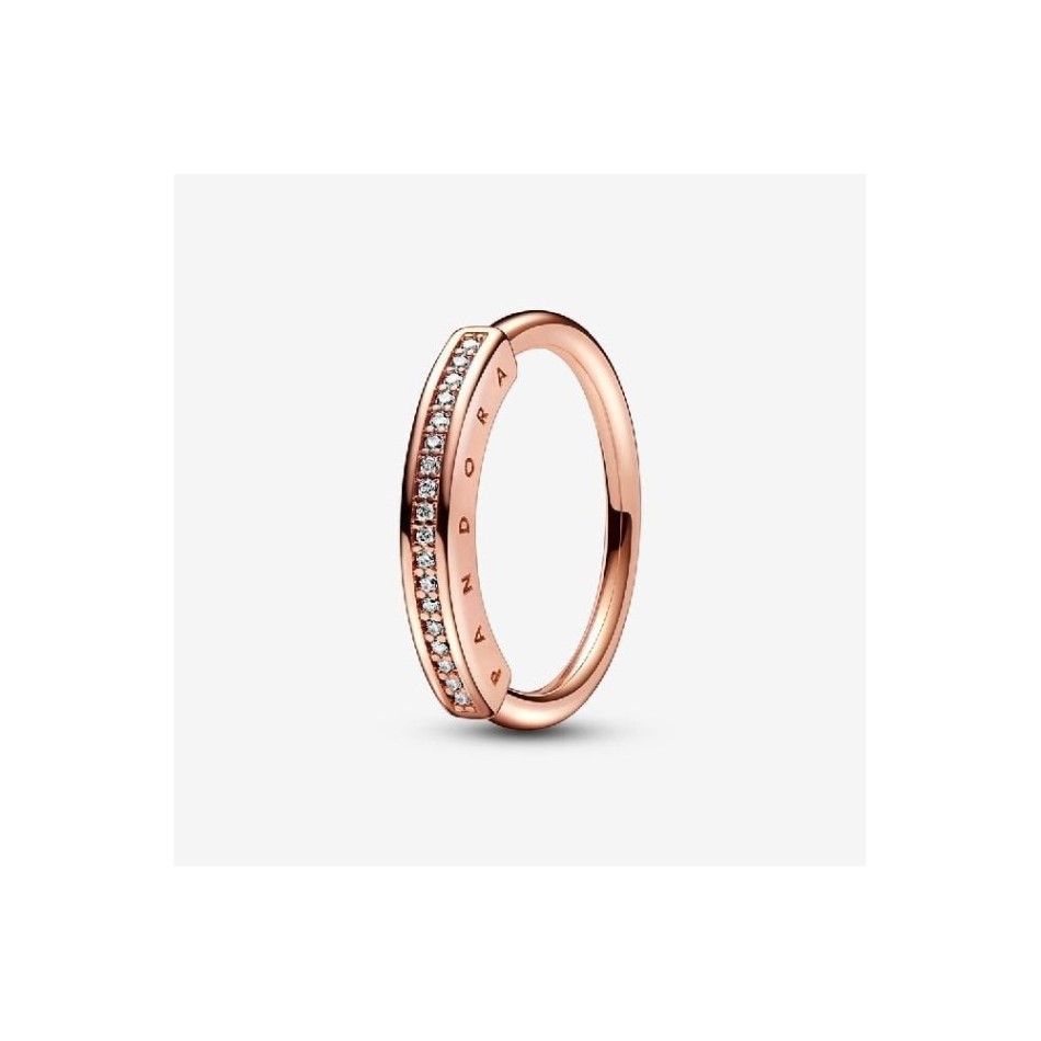 Signature Rose I-D Pave Ring Pandora NZ