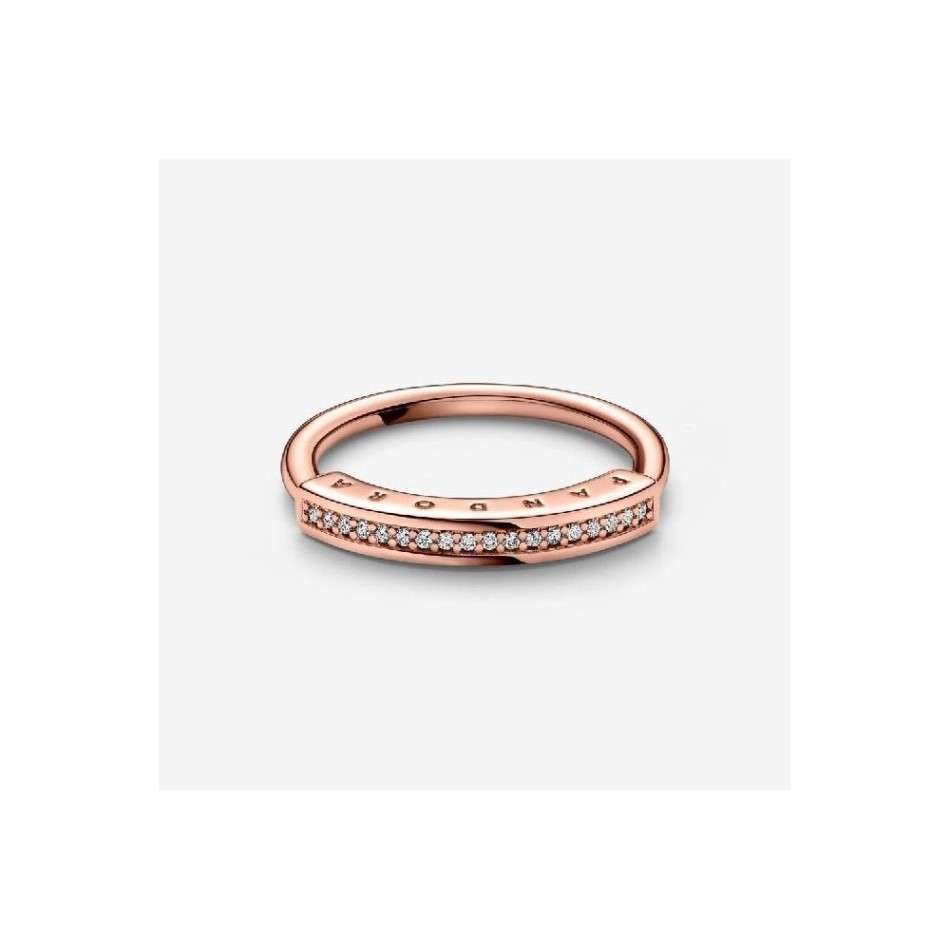 Signature Rose I-D Pave Ring Pandora NZ