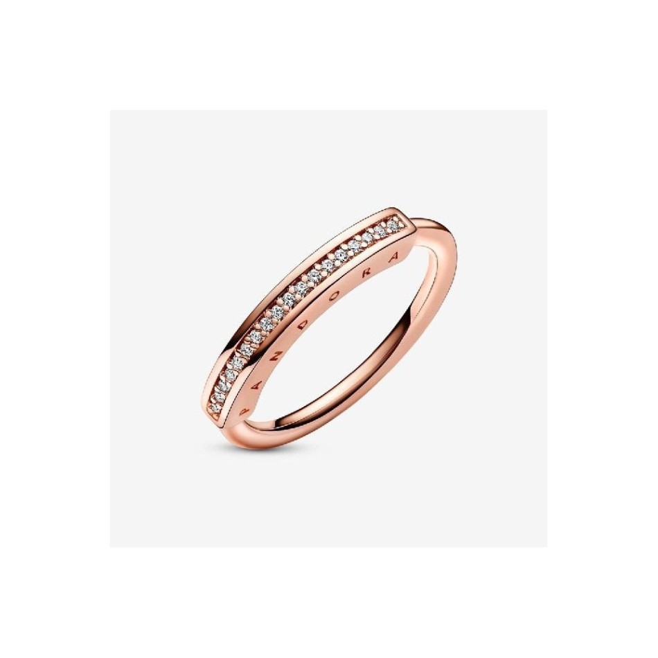 Signature Rose I-D Pave Ring Pandora NZ