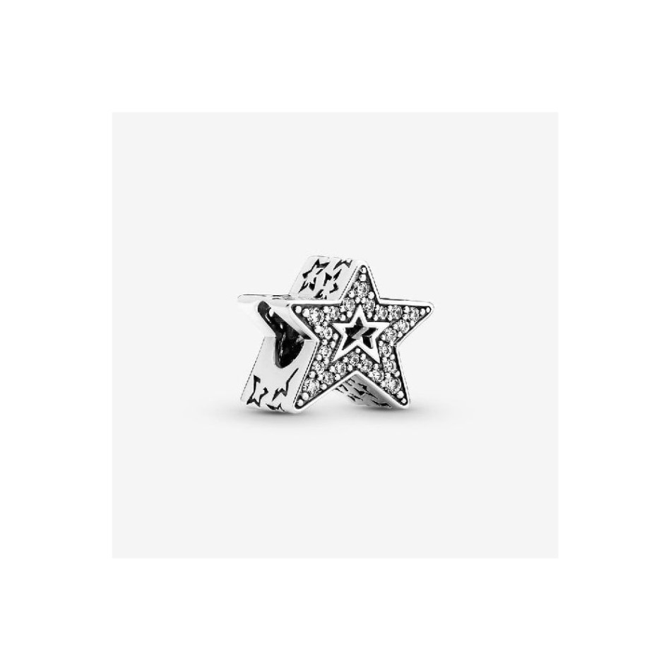 Sparkling Asymmetric Star Charm Pandora NZ