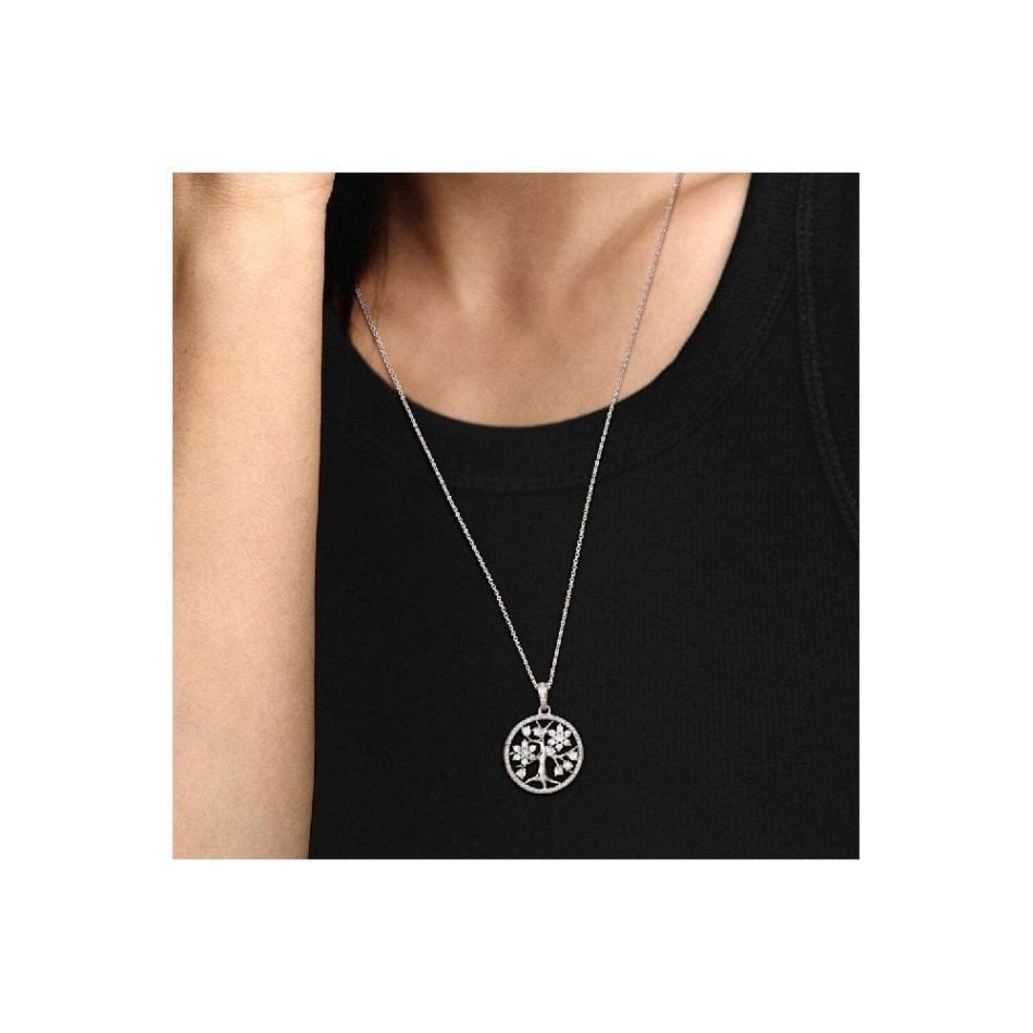 Sparkling Brand Pandora NZ Family Tree Necklace