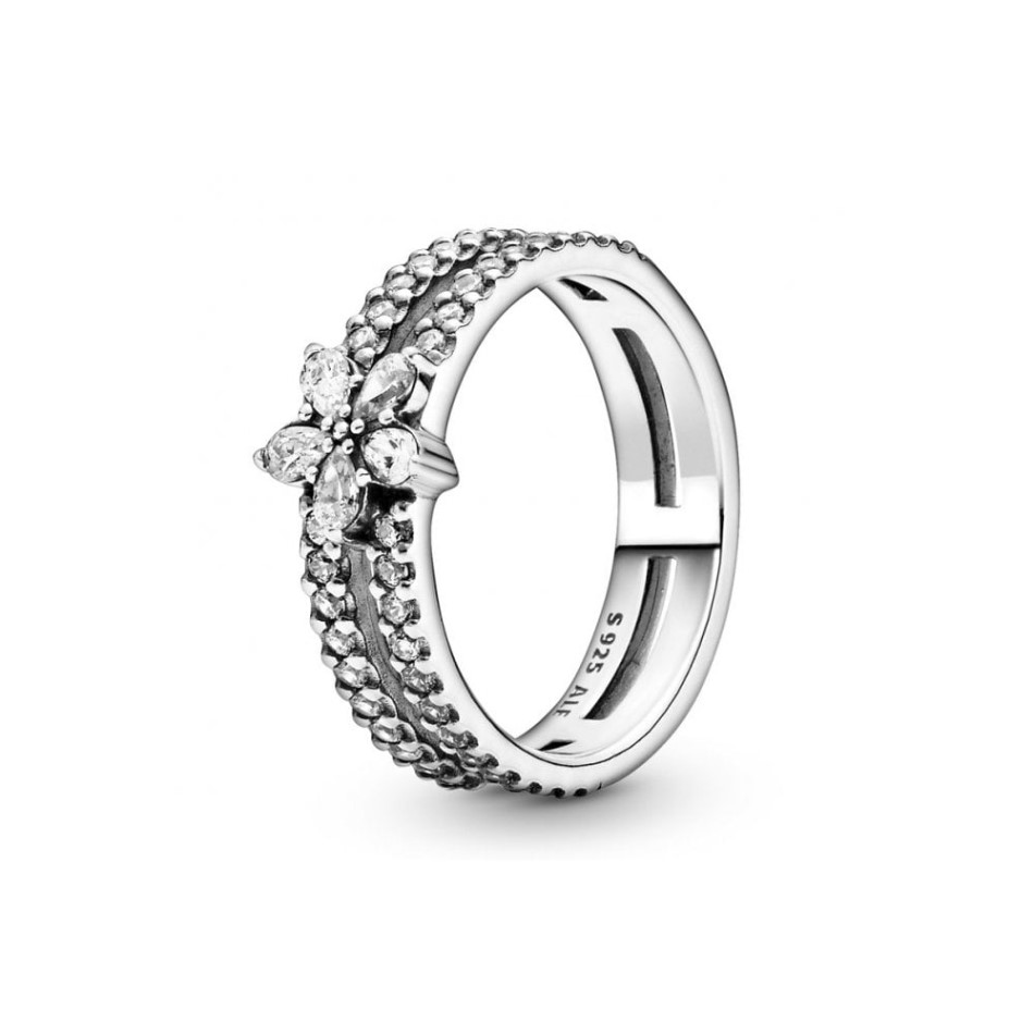 Sparkling Brand Pandora NZ Flower Double Ring