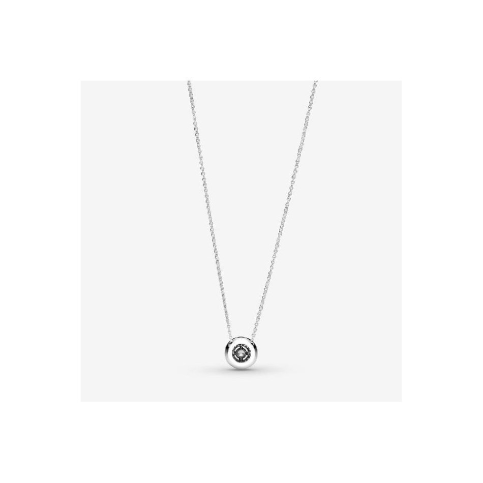 Sparkling Double Halo Collier Necklace Pandora NZ