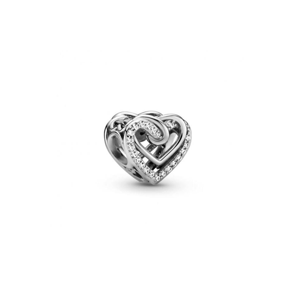 Sparkling Entwined Hearts Charms Pandora NZ