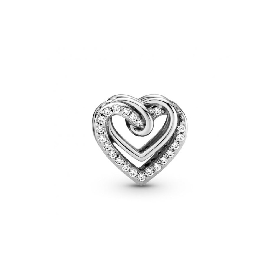 Sparkling Entwined Hearts Charms Pandora NZ