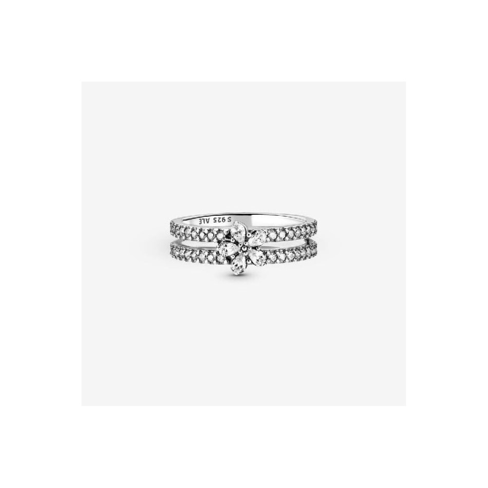 Sparkling Flower Brand Pandora NZ Double Ring