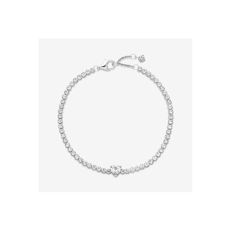 Sparkling Heart Tennis Pandora NZ Bracelet