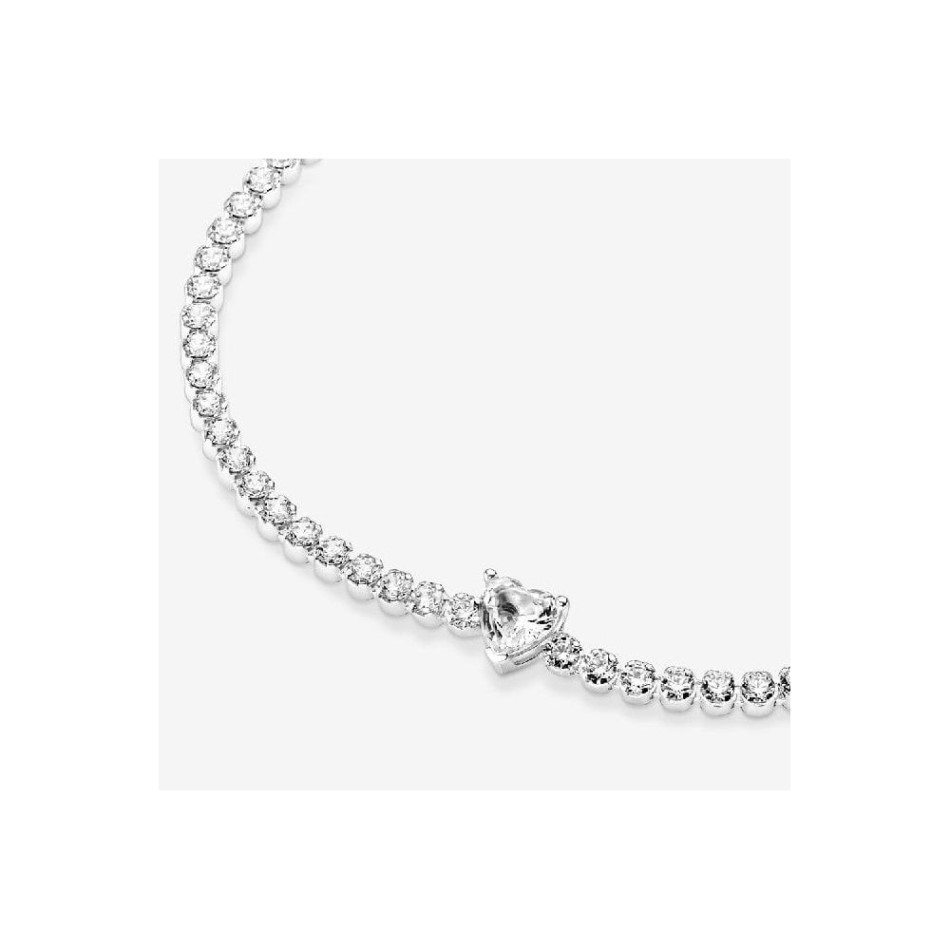 Sparkling Heart Tennis Pandora NZ Bracelet