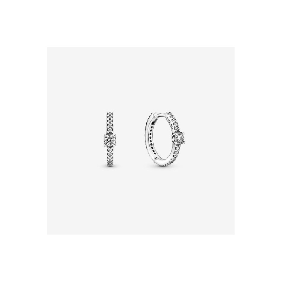 Sparkling Hoop Earrings Pandora NZ