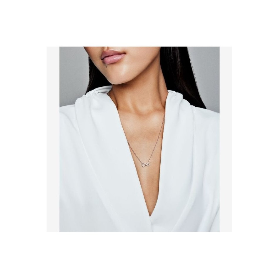 Sparkling Infinity Collier Necklace Pandora NZ