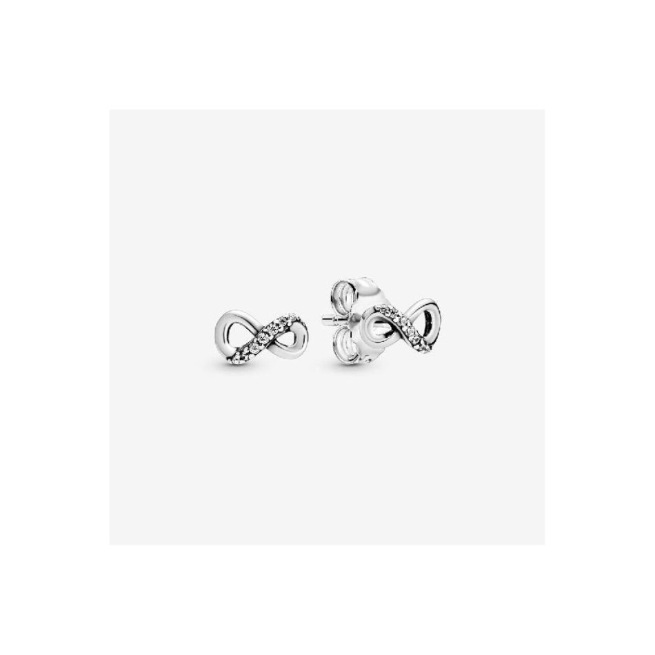 Sparkling Infinity Stud Earrings Pandora NZ