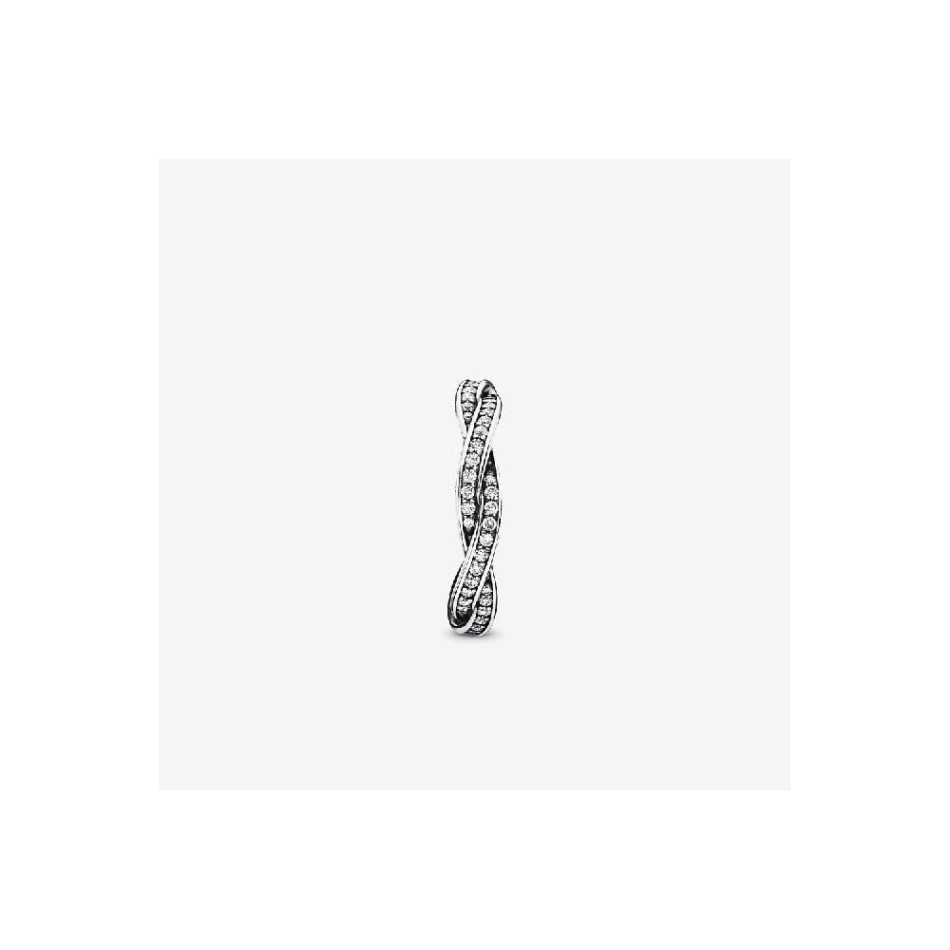 Sparkling Pandora NZ Brand Twisted Lines Ring