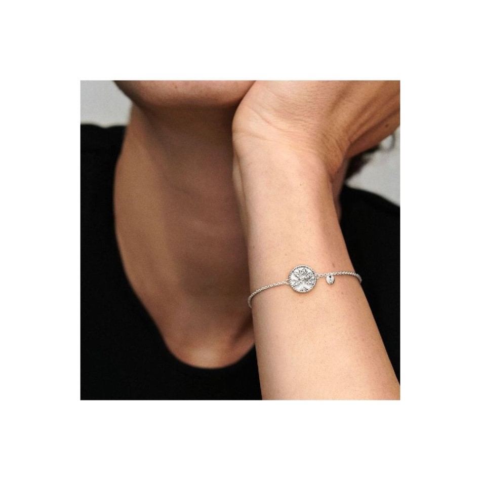 Sparkling Pandora NZ Family Tree Slider Bracelet