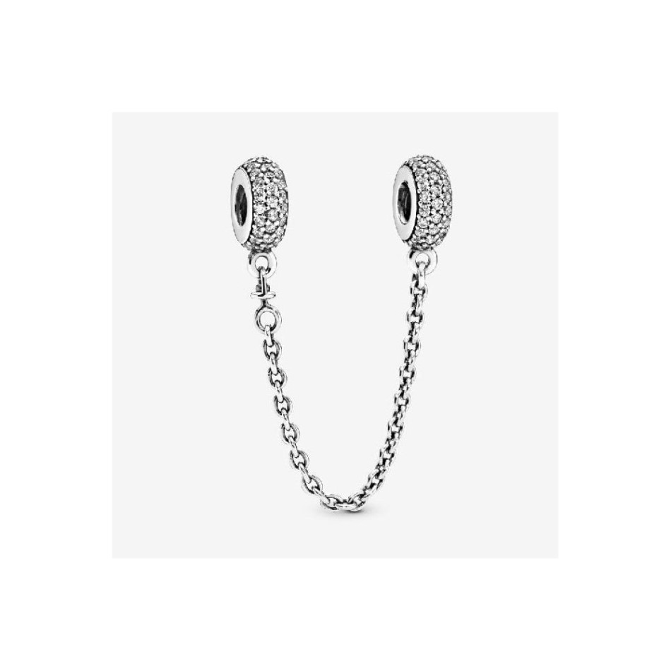 Sparkling Pave Safety Chain Charm Pandora NZ