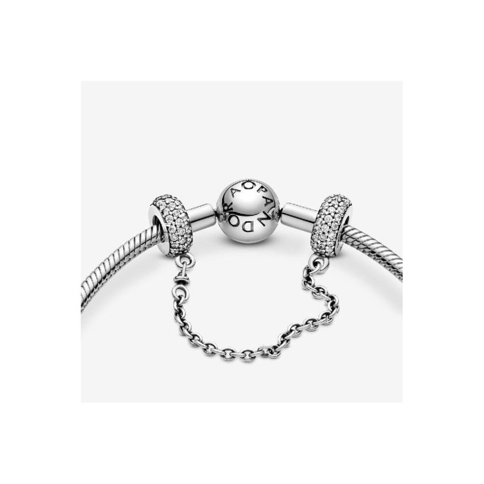 Sparkling Pave Safety Chain Charm Pandora NZ
