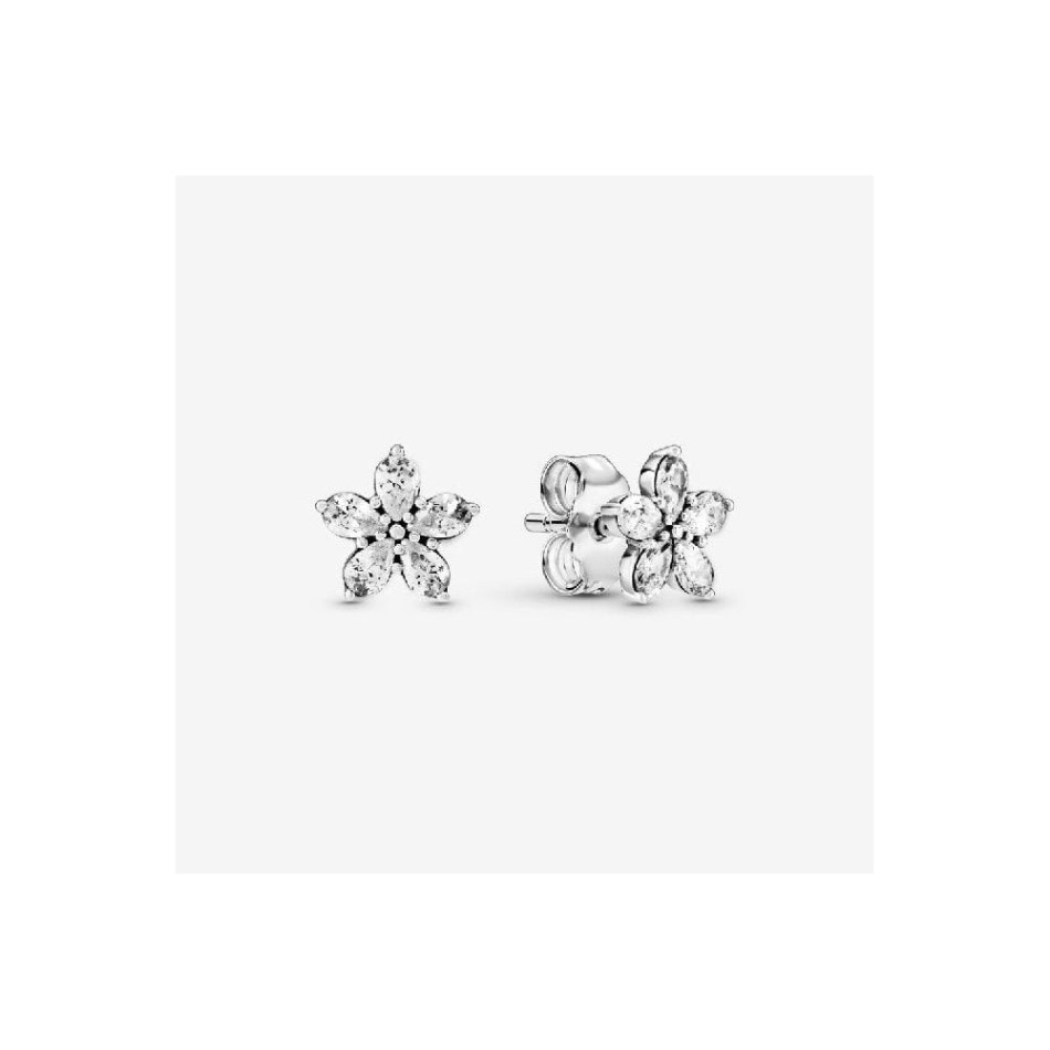 Sparkling Snowflake Stud Earrings Pandora NZ