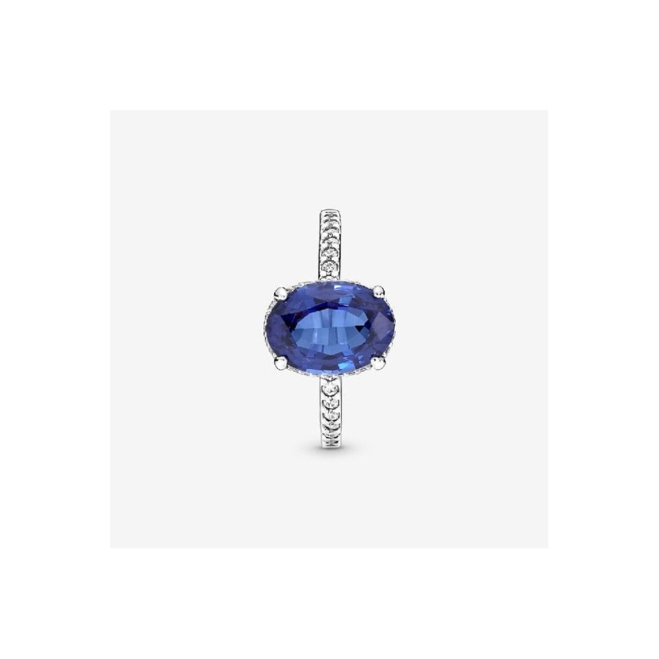 Sparkling Statement Blue Pandora NZ Halo Ring