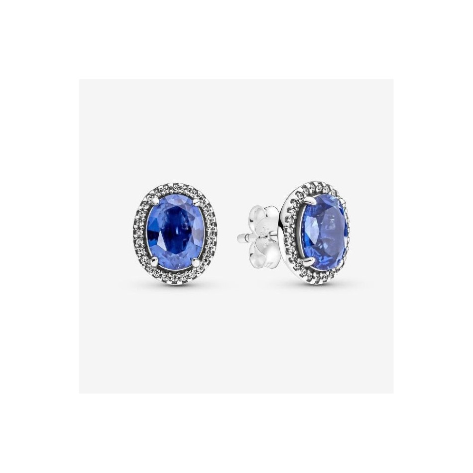 Sparkling Statement Halo Stud Earrings Pandora NZ