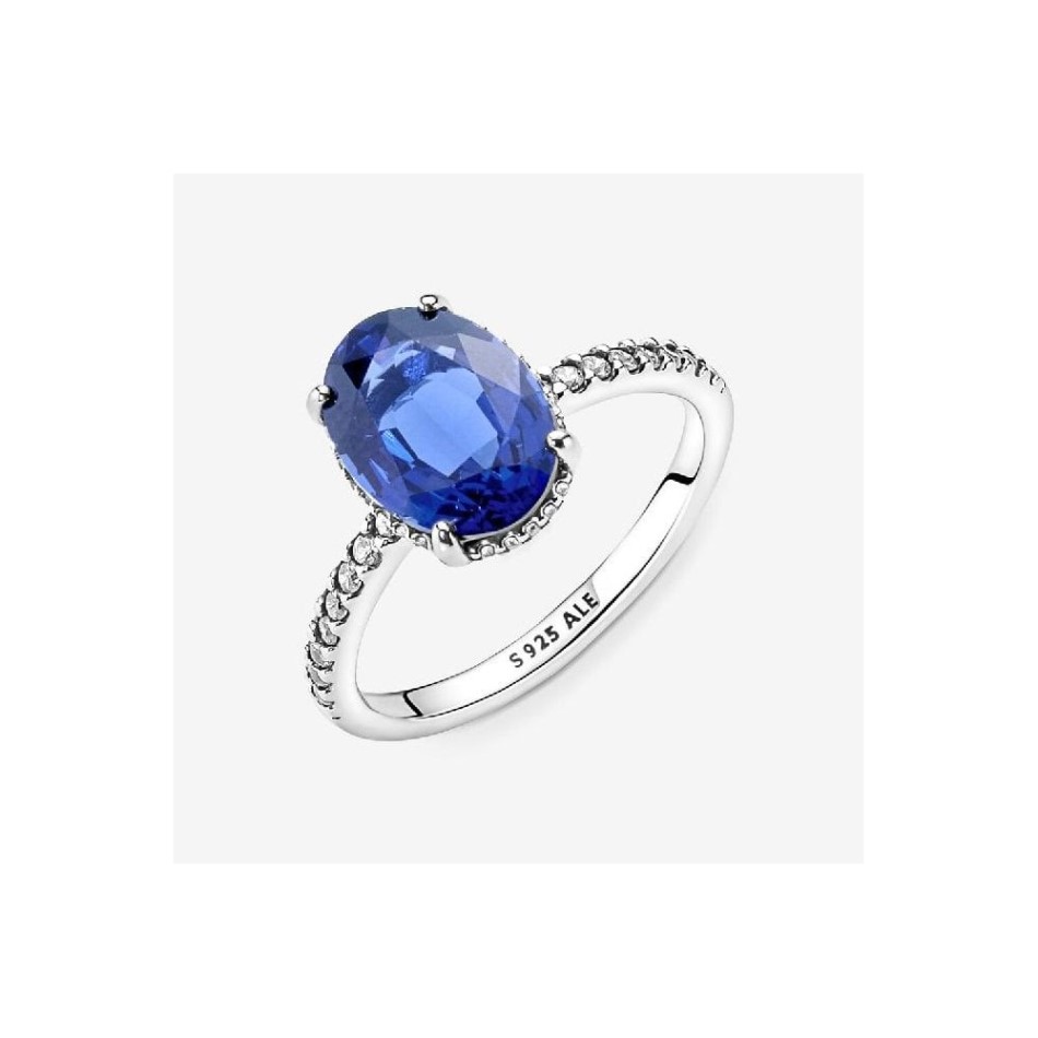 Sparkling Statement Pandora NZ Blue Halo Ring