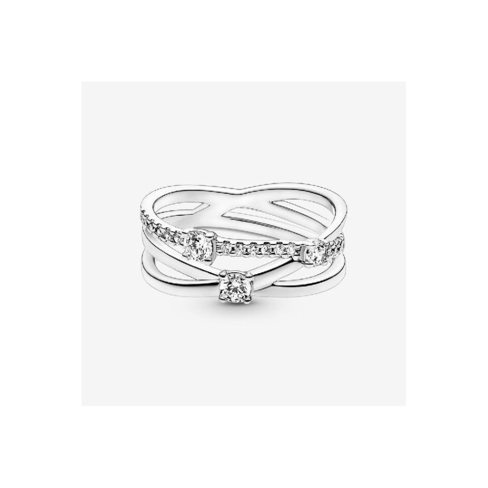 Sparkling Triple Band Ring Brand Pandora NZ