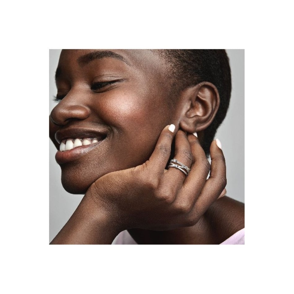 Sparkling Triple Fashion Pandora NZ Band Ring
