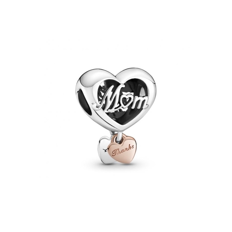 Thank You Mum Heart Charms Pandora NZ