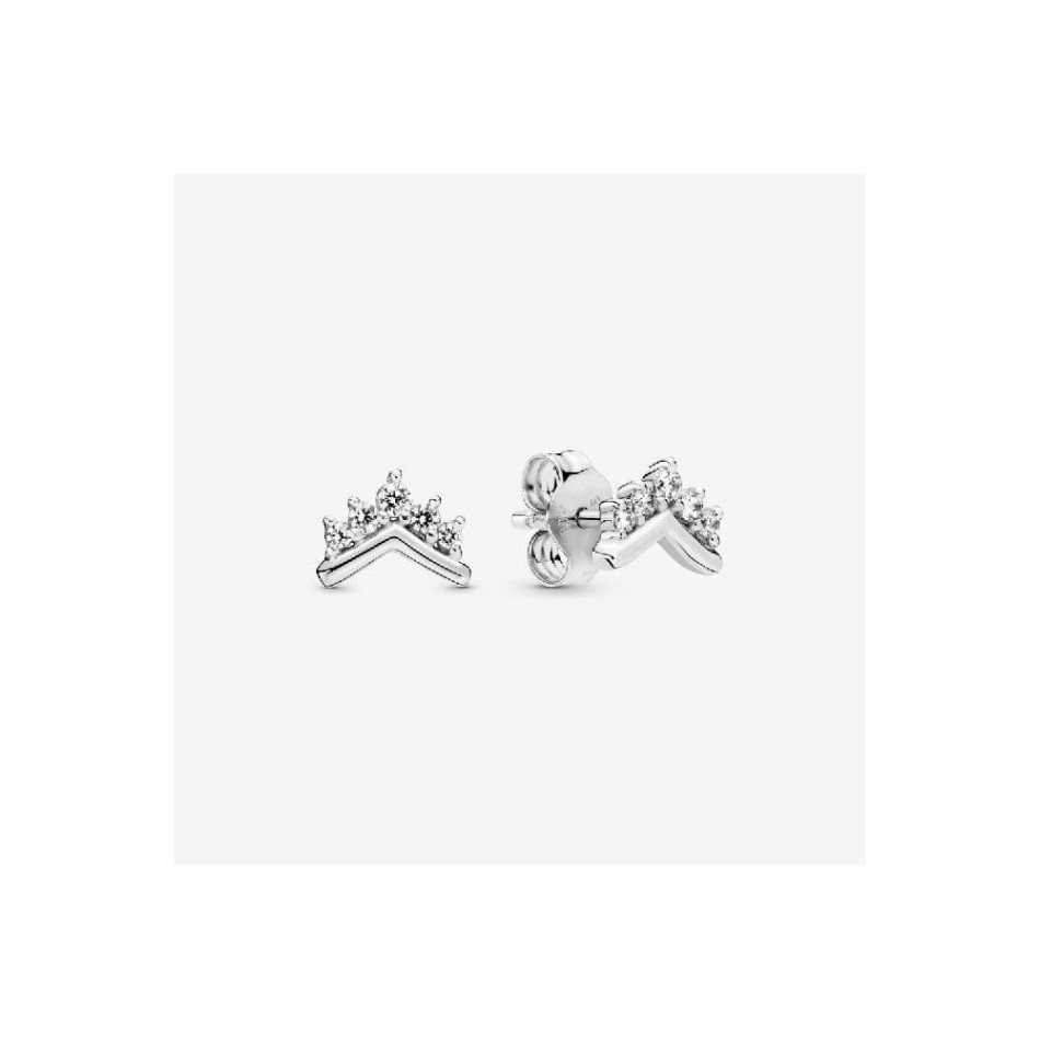 Tiara Wishbone Stud Earrings Pandora NZ
